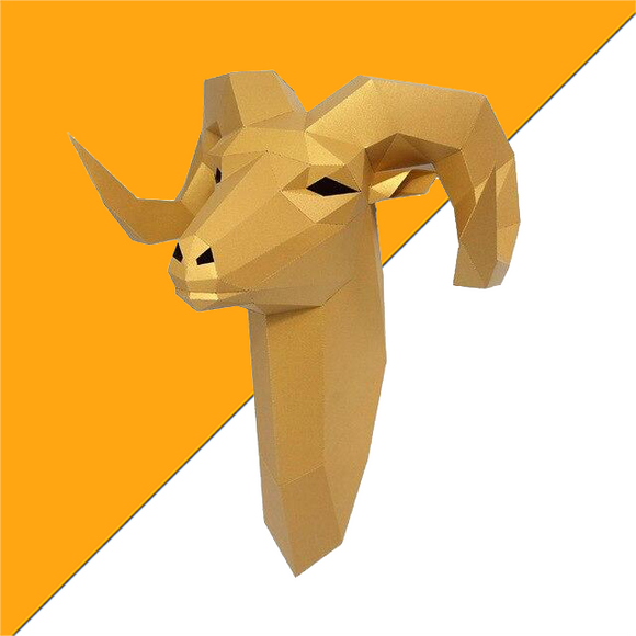 Tête De Bouc Or Origami