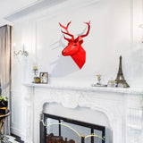 Tête De Cerf Origami Rouge